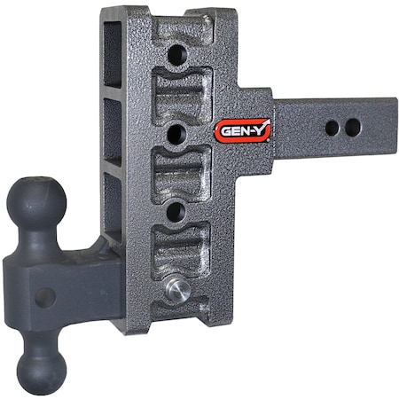 Gen-Y Hitch MEGA-DUTY 2.5 Shank 6 Offset Drop 3.5K TW 32K Hitch & GH-0161 Dual-Ball GH-1914